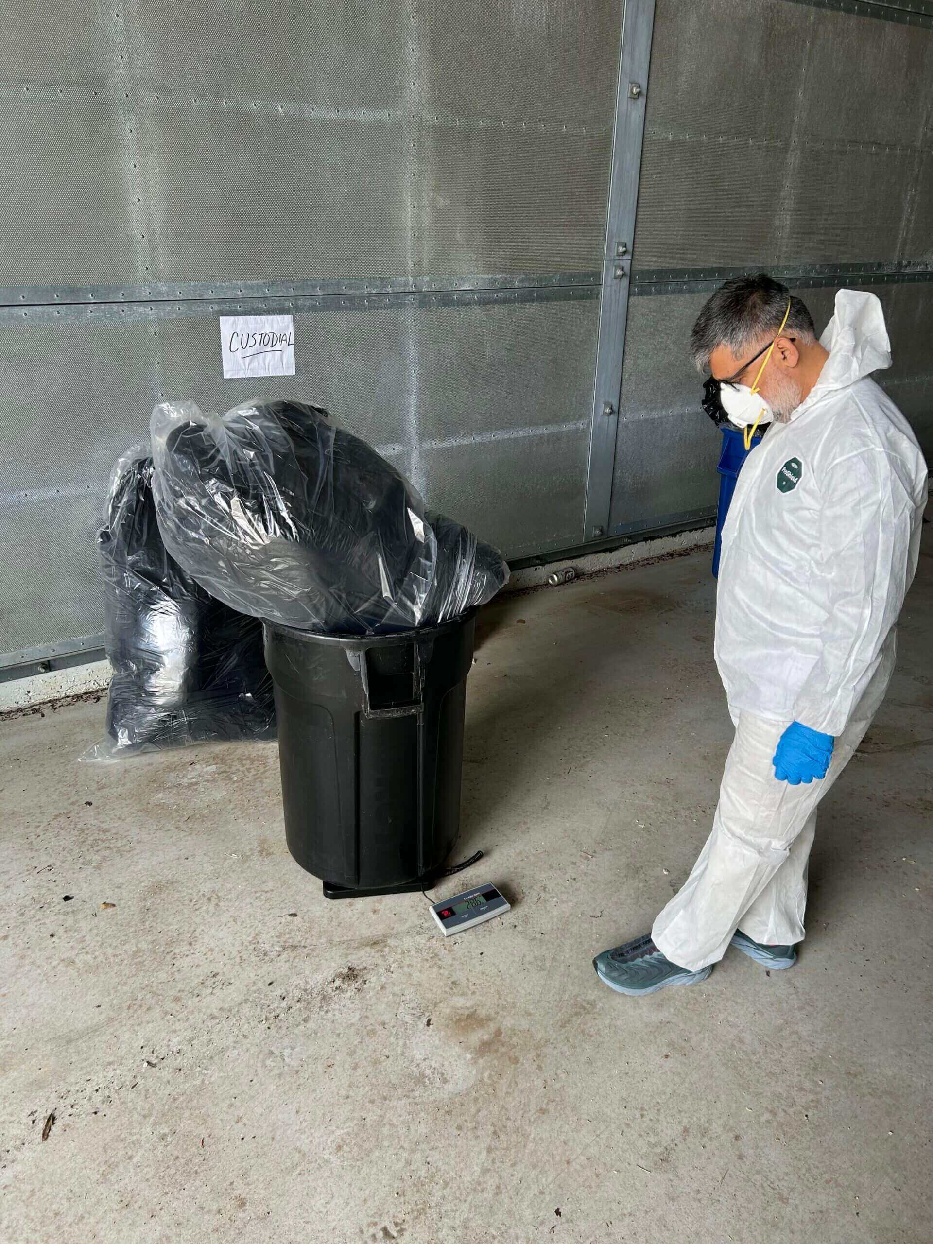 Weighing total for custodial